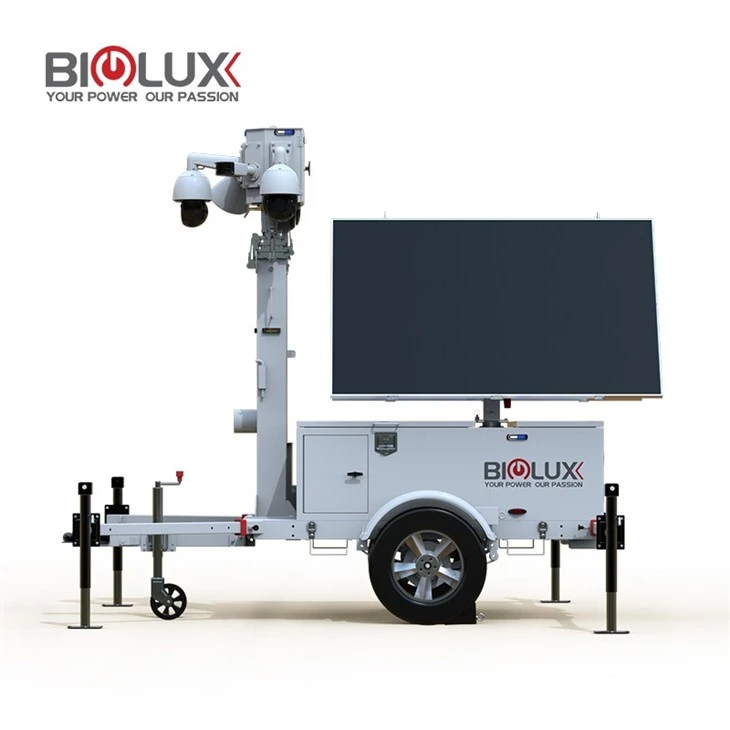 2025 New Mobile Solar CCTV Security Solution Trailer best