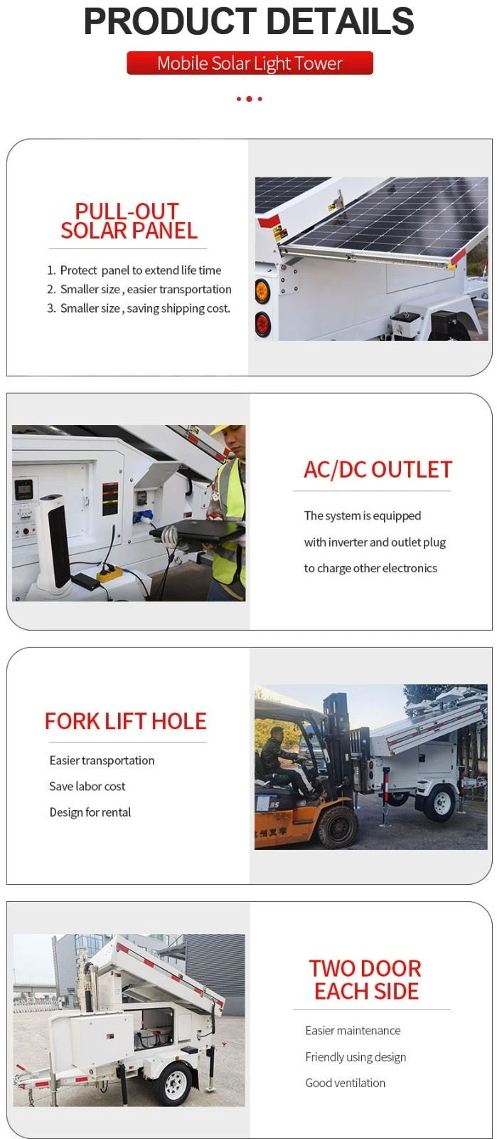 Lighting Trailer With Off Grid Power System
