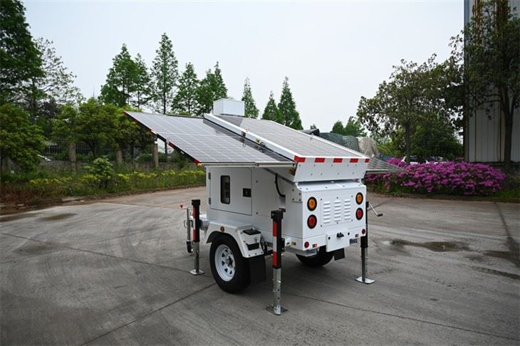 Solar Hybrid System With Mobile Surveillance Trailer